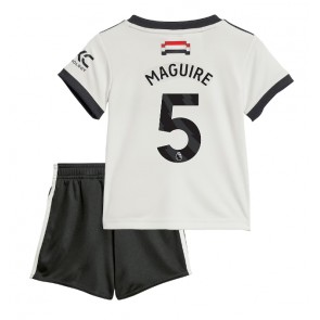 Manchester United Harry Maguire #5 Dětské Alternativní dres komplet 2024-25 Krátký Rukáv (+ trenýrky)